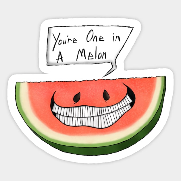 Watermelon Sticker by TheDoodleDream